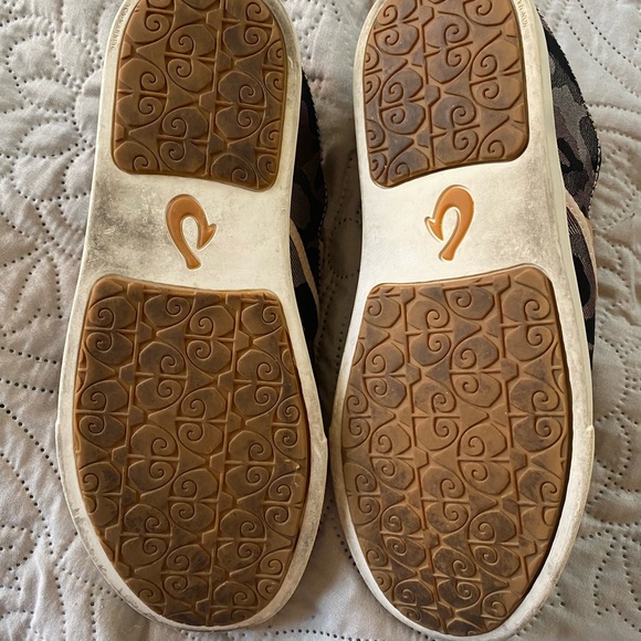 Olukai Pehuea Pa'i Womens Soft Pink/Ke Au Camo Slip-on Shoe Loafer - Picture 4 of 6